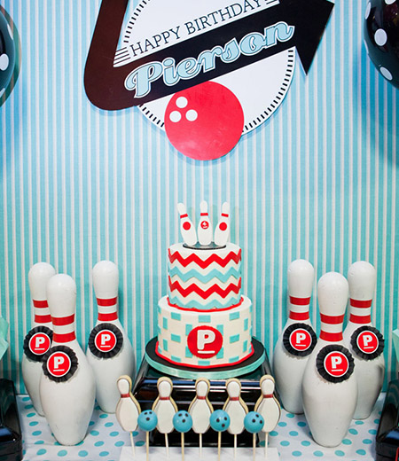 Retro Bowling Party Printable Party Poster - 20" x 30"
